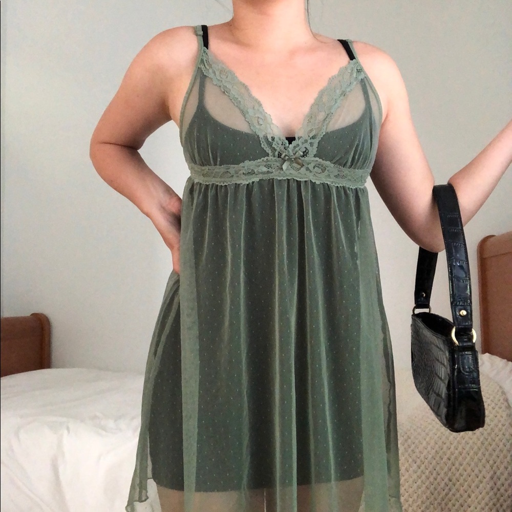 BABYDOLL SLIP DRESS - Picture 2 of 4